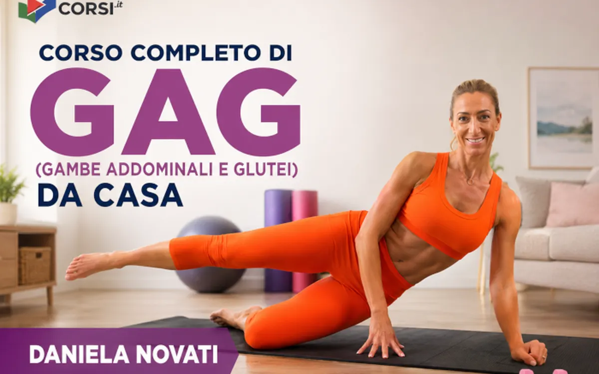 Download Corso completo di GAG (Gambe Addominali e Glutei) – Daniela Novati (Corsi.it)
