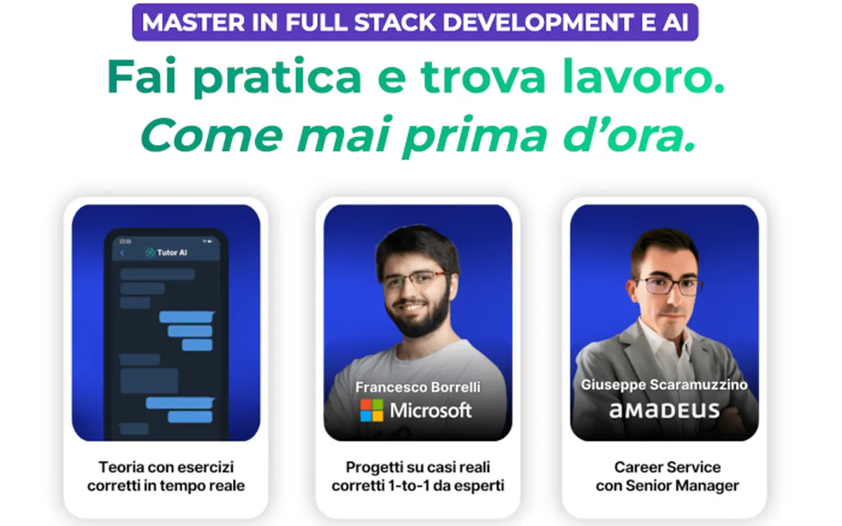 Download Master in Full Stack Development e AI – start2impact
