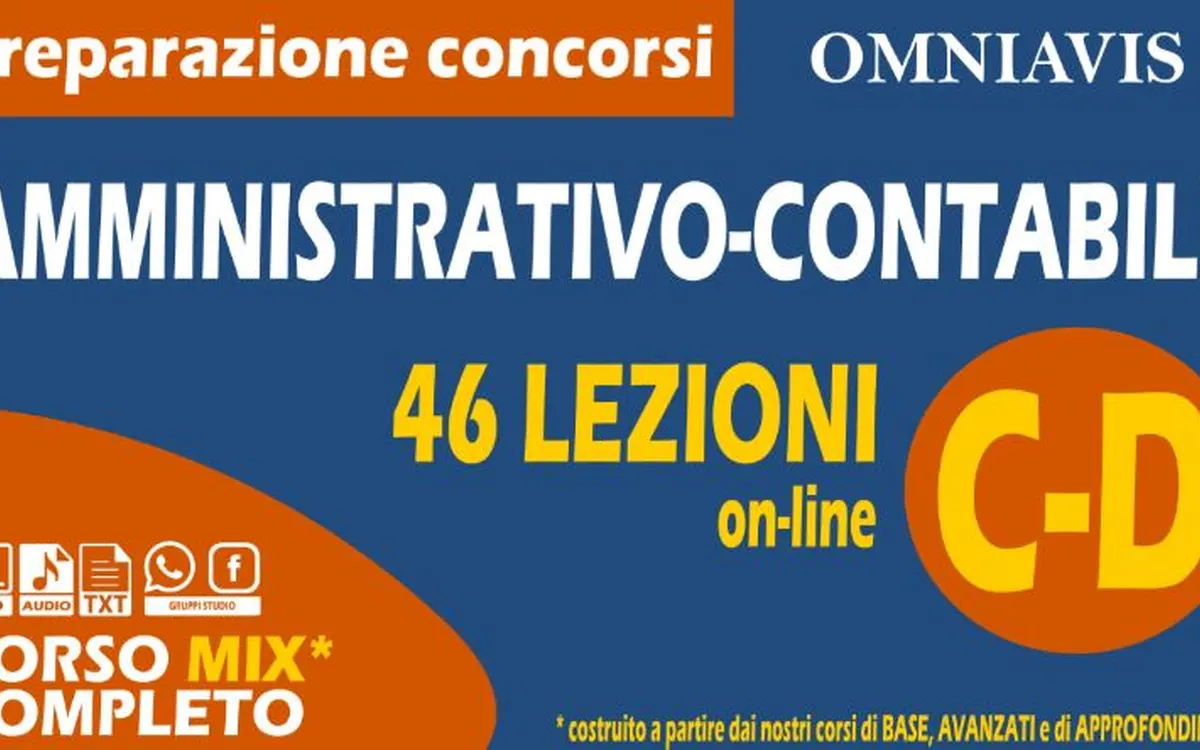 Download Preparazione Concorsi Profilo C-D (Amministrativo-Contabile) Cod. 015 – Omniavis